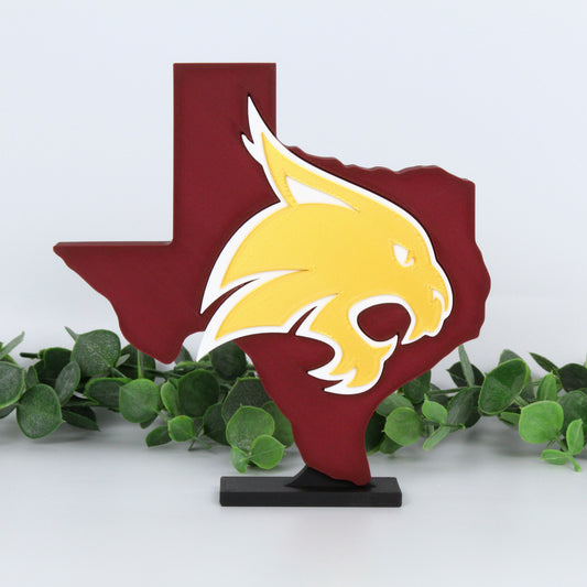 Texas State University Bobcats 3D Printed Graduation Gift