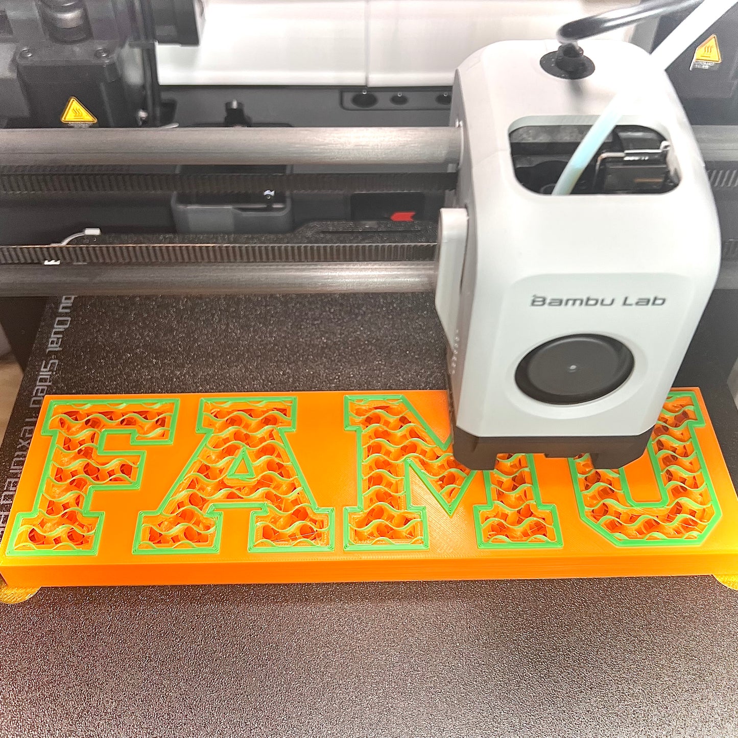 Florida A&M University decoration bring 3D printed.